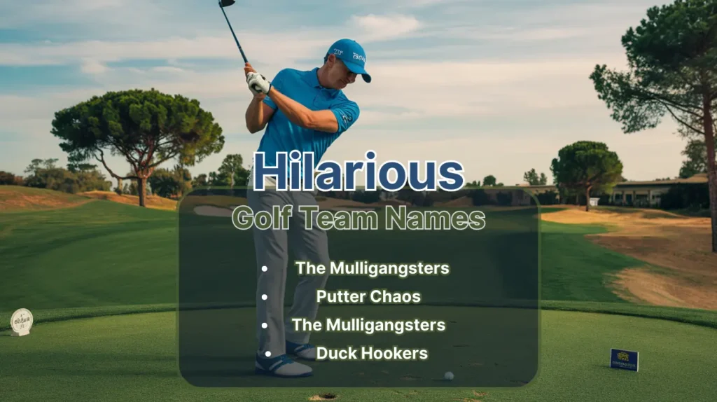 Hilarious Golf Team Names