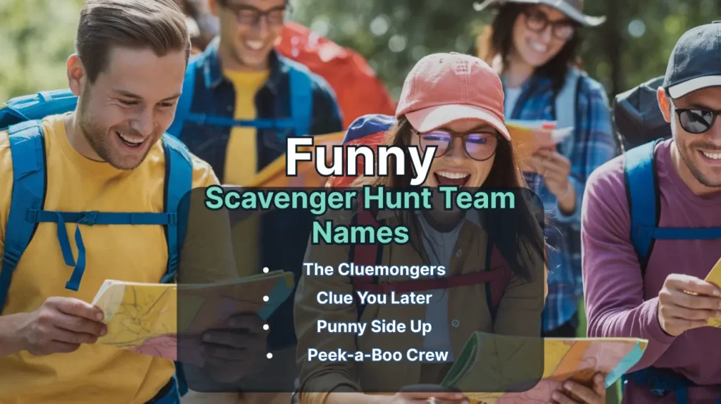 Funny Scavenger Hunt Team Names